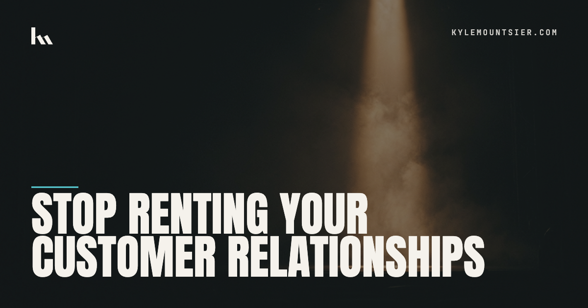 Illustration for “Stop Renting Your Customer Relationships”